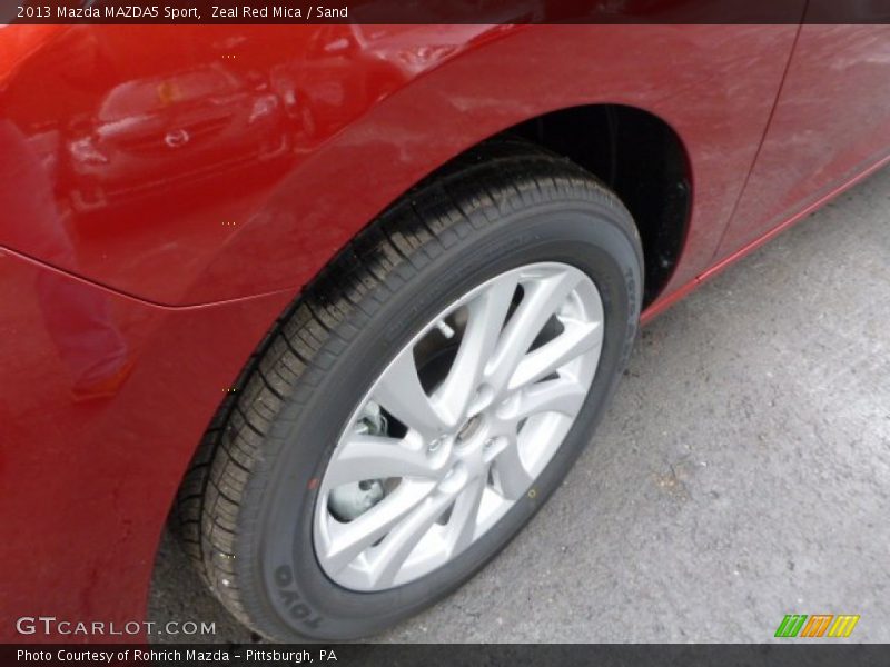 Zeal Red Mica / Sand 2013 Mazda MAZDA5 Sport