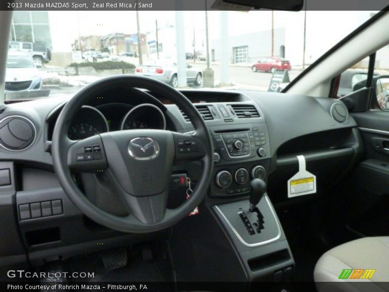 Dashboard of 2013 MAZDA5 Sport