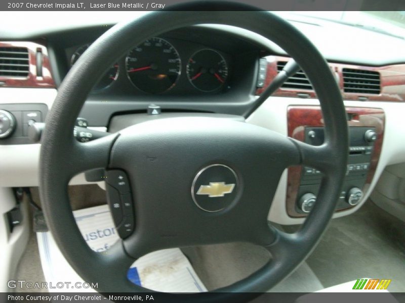 Laser Blue Metallic / Gray 2007 Chevrolet Impala LT