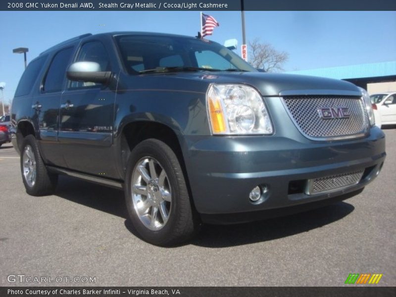 Stealth Gray Metallic / Cocoa/Light Cashmere 2008 GMC Yukon Denali AWD