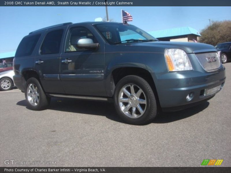 Stealth Gray Metallic / Cocoa/Light Cashmere 2008 GMC Yukon Denali AWD