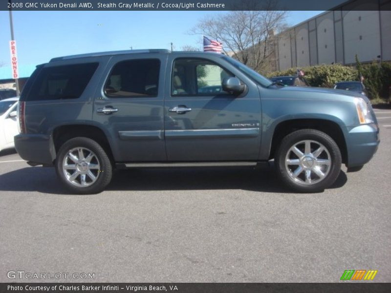 Stealth Gray Metallic / Cocoa/Light Cashmere 2008 GMC Yukon Denali AWD