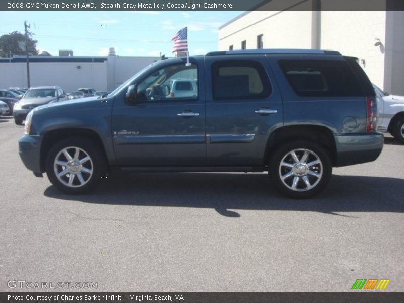 Stealth Gray Metallic / Cocoa/Light Cashmere 2008 GMC Yukon Denali AWD