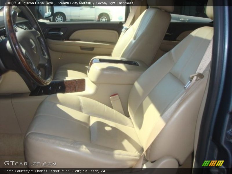 Stealth Gray Metallic / Cocoa/Light Cashmere 2008 GMC Yukon Denali AWD