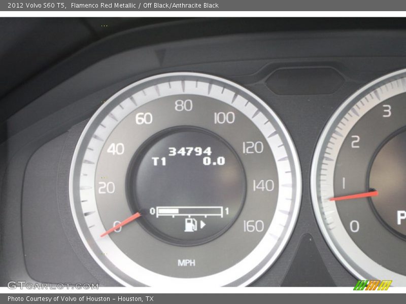 Flamenco Red Metallic / Off Black/Anthracite Black 2012 Volvo S60 T5