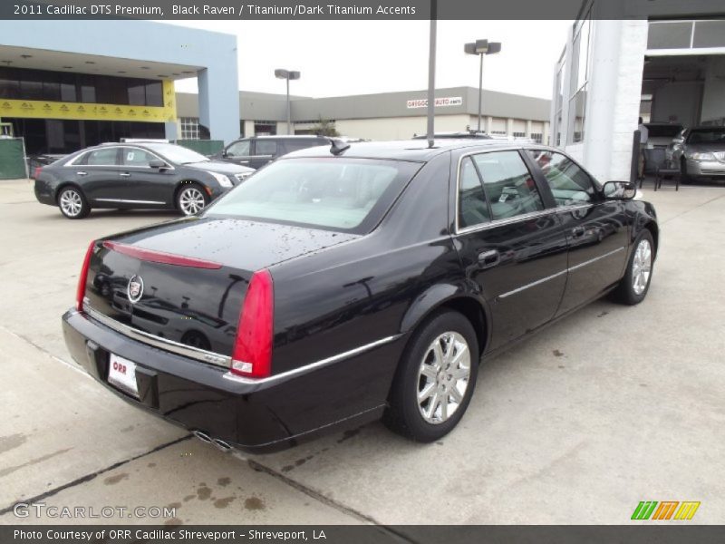 Black Raven / Titanium/Dark Titanium Accents 2011 Cadillac DTS Premium