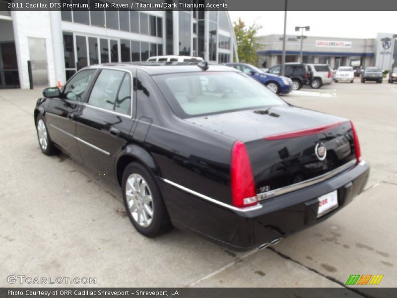 Black Raven / Titanium/Dark Titanium Accents 2011 Cadillac DTS Premium