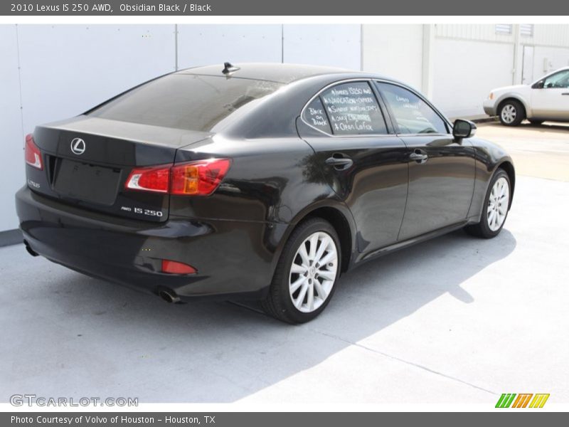 Obsidian Black / Black 2010 Lexus IS 250 AWD