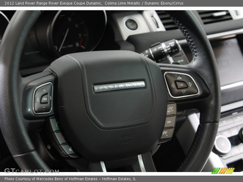 Colima Lime Metallic / Dynamic Ebony/Cirrus 2012 Land Rover Range Rover Evoque Coupe Dynamic