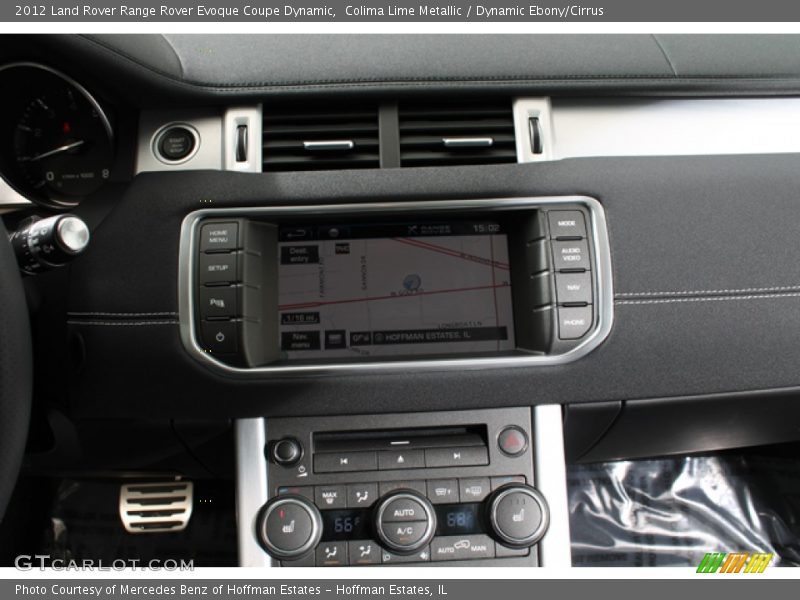 Navigation of 2012 Range Rover Evoque Coupe Dynamic