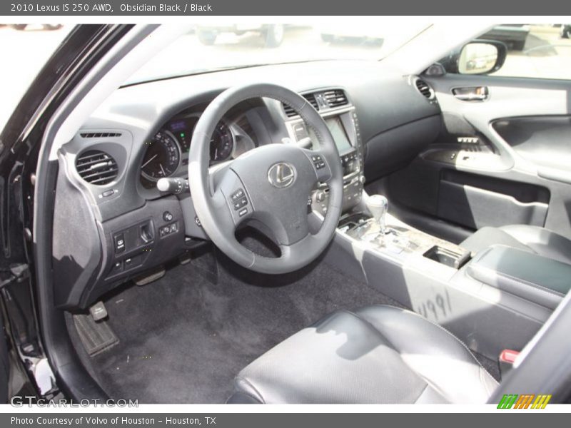 Obsidian Black / Black 2010 Lexus IS 250 AWD