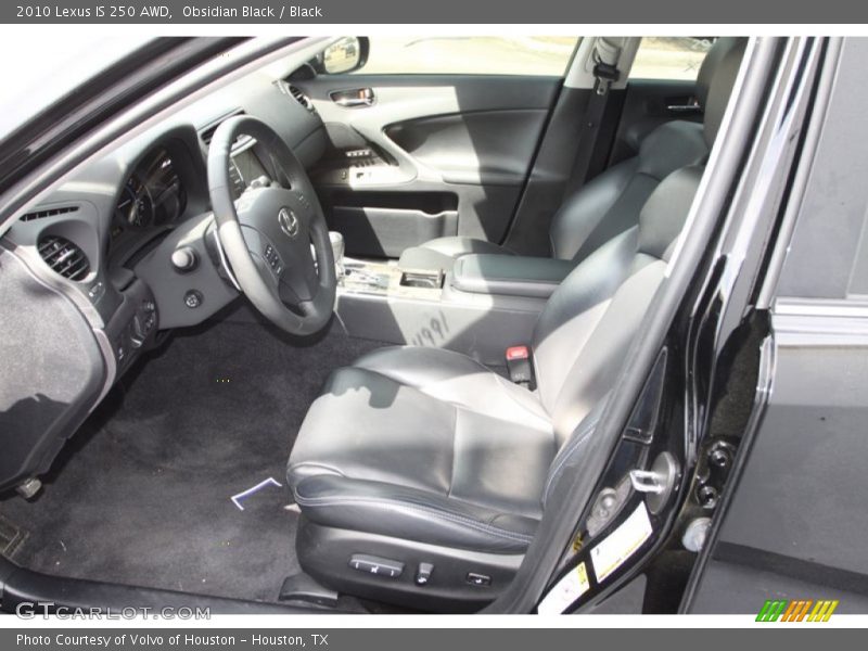 Obsidian Black / Black 2010 Lexus IS 250 AWD