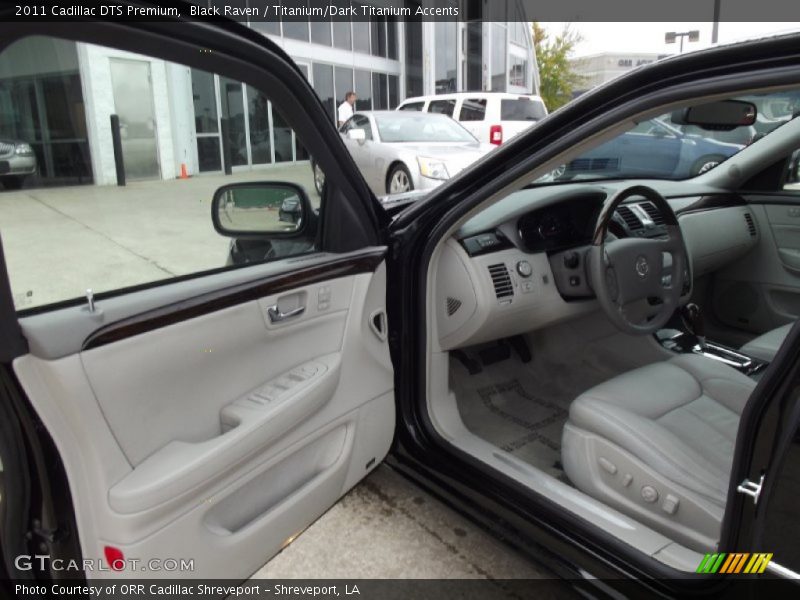 Black Raven / Titanium/Dark Titanium Accents 2011 Cadillac DTS Premium