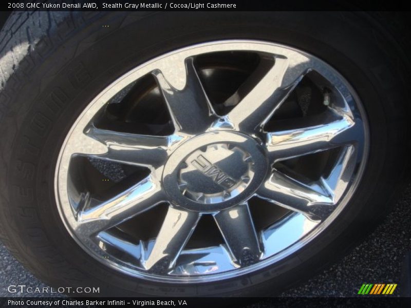 Stealth Gray Metallic / Cocoa/Light Cashmere 2008 GMC Yukon Denali AWD