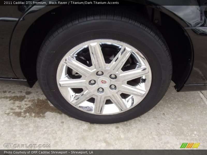 Black Raven / Titanium/Dark Titanium Accents 2011 Cadillac DTS Premium