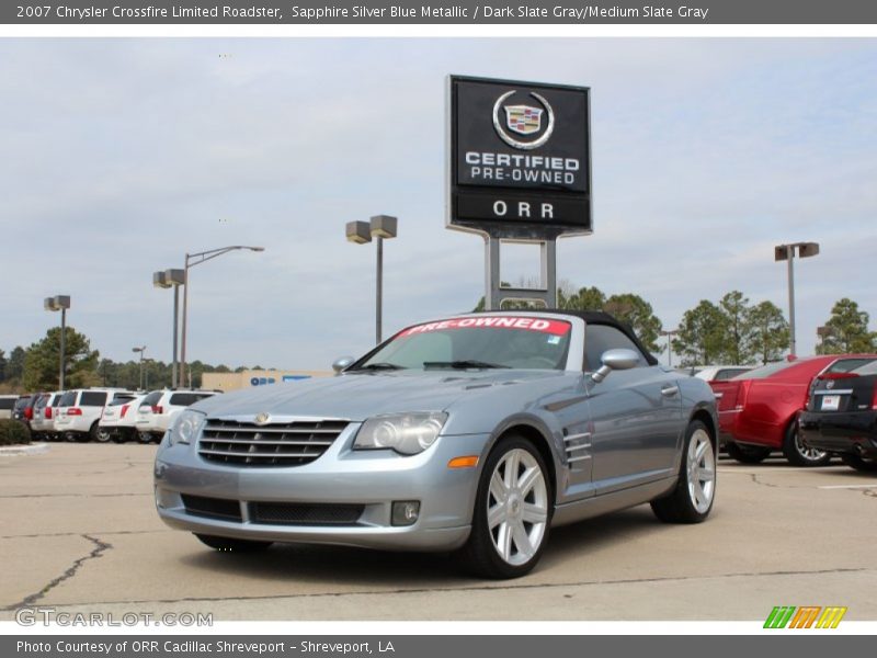 Sapphire Silver Blue Metallic / Dark Slate Gray/Medium Slate Gray 2007 Chrysler Crossfire Limited Roadster