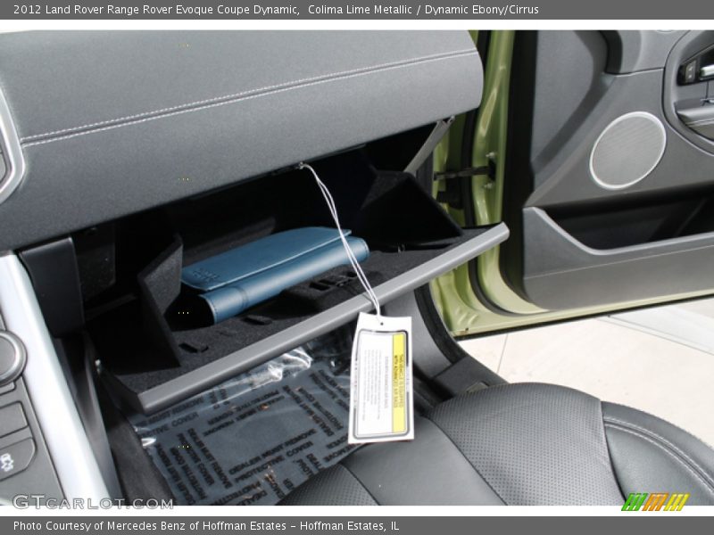 Colima Lime Metallic / Dynamic Ebony/Cirrus 2012 Land Rover Range Rover Evoque Coupe Dynamic
