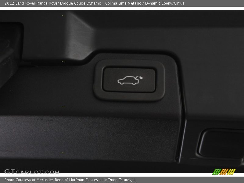 Colima Lime Metallic / Dynamic Ebony/Cirrus 2012 Land Rover Range Rover Evoque Coupe Dynamic