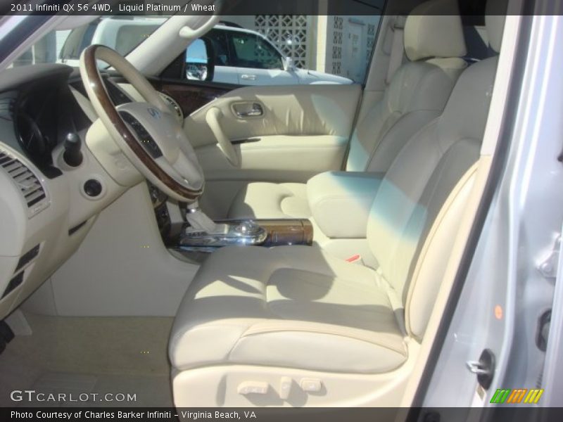 Front Seat of 2011 QX 56 4WD