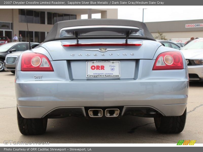Sapphire Silver Blue Metallic / Dark Slate Gray/Medium Slate Gray 2007 Chrysler Crossfire Limited Roadster