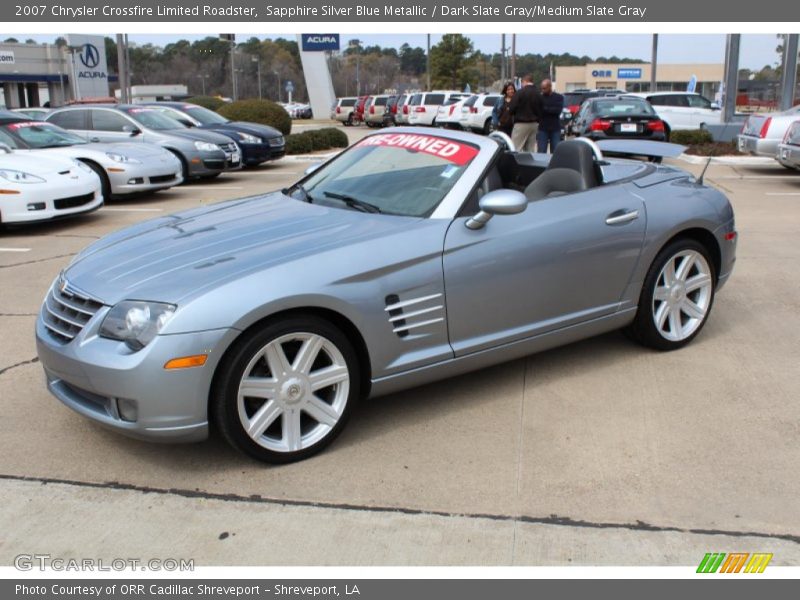 Sapphire Silver Blue Metallic / Dark Slate Gray/Medium Slate Gray 2007 Chrysler Crossfire Limited Roadster