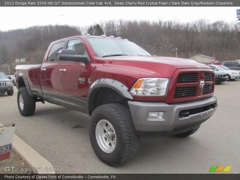 Front 3/4 View of 2011 Ram 3500 HD SLT Outdoorsman Crew Cab 4x4