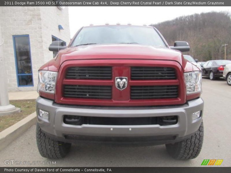  2011 Ram 3500 HD SLT Outdoorsman Crew Cab 4x4 Deep Cherry Red Crystal Pearl