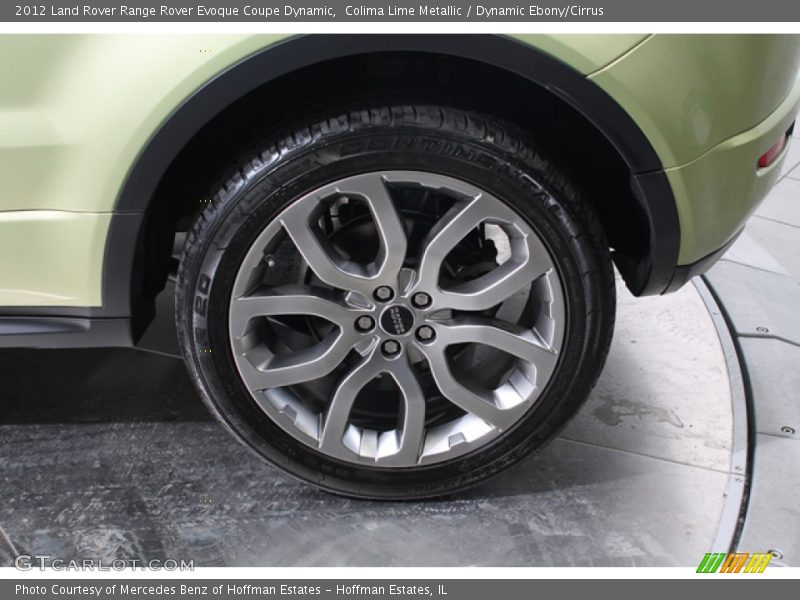 Colima Lime Metallic / Dynamic Ebony/Cirrus 2012 Land Rover Range Rover Evoque Coupe Dynamic