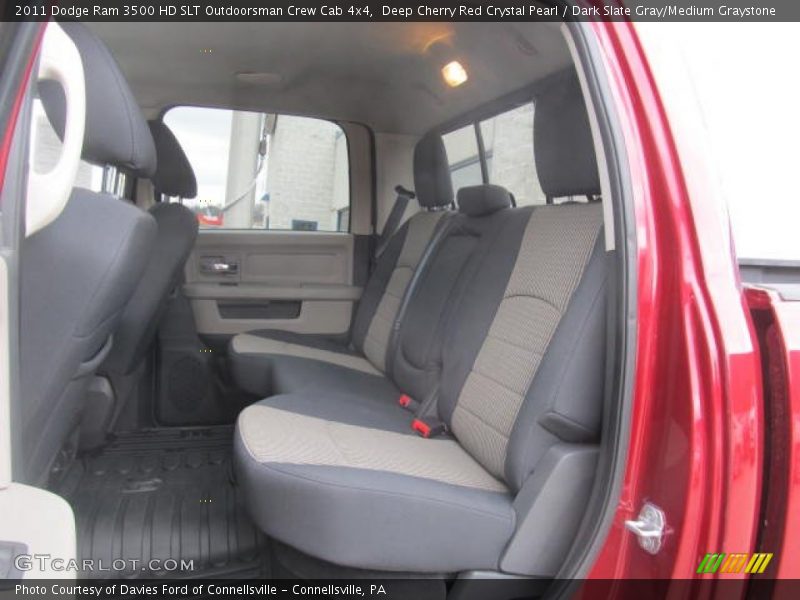 Deep Cherry Red Crystal Pearl / Dark Slate Gray/Medium Graystone 2011 Dodge Ram 3500 HD SLT Outdoorsman Crew Cab 4x4
