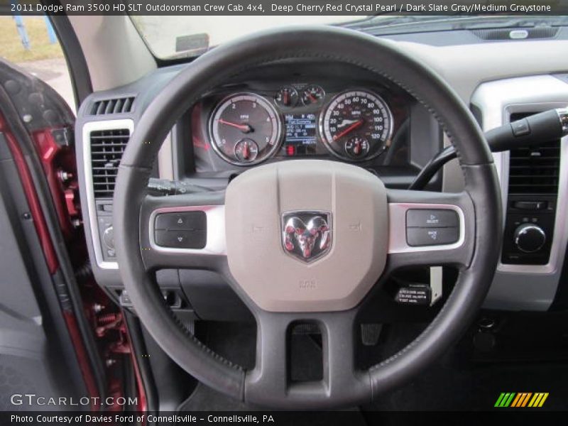  2011 Ram 3500 HD SLT Outdoorsman Crew Cab 4x4 Steering Wheel