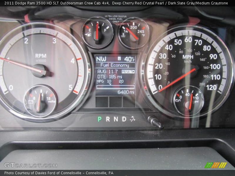  2011 Ram 3500 HD SLT Outdoorsman Crew Cab 4x4 SLT Outdoorsman Crew Cab 4x4 Gauges