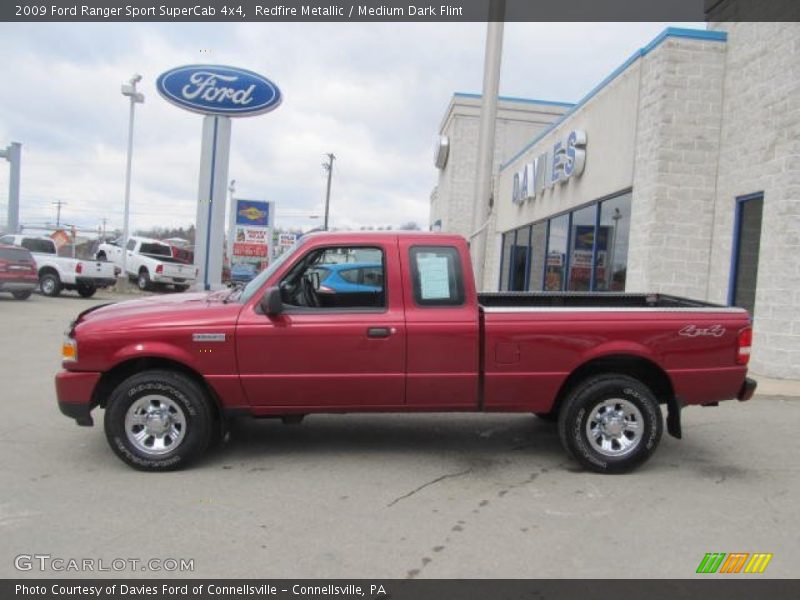 Redfire Metallic / Medium Dark Flint 2009 Ford Ranger Sport SuperCab 4x4