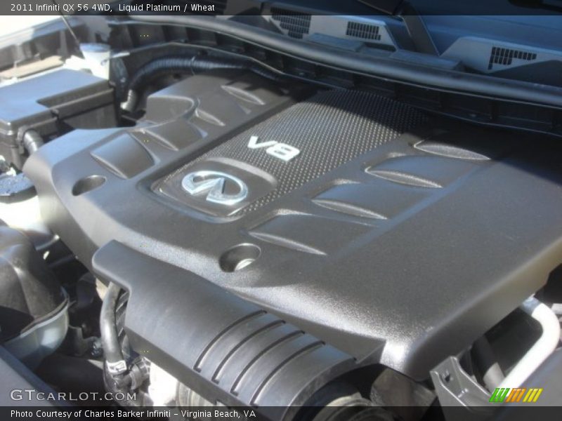  2011 QX 56 4WD Engine - 5.6 Liter DIG DOHC 32-Valve CVTCS V8