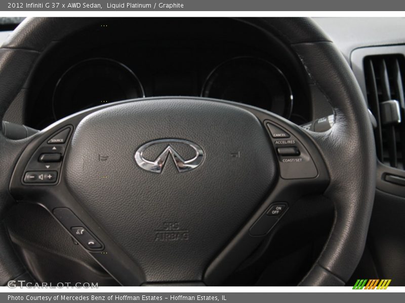 Liquid Platinum / Graphite 2012 Infiniti G 37 x AWD Sedan