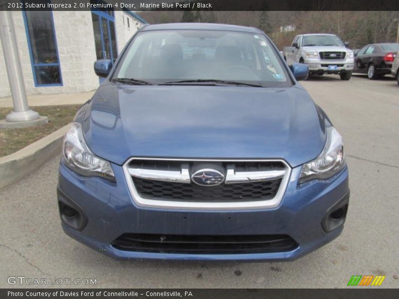 Marine Blue Pearl / Black 2012 Subaru Impreza 2.0i Premium 4 Door