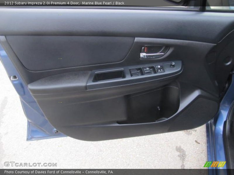 Marine Blue Pearl / Black 2012 Subaru Impreza 2.0i Premium 4 Door
