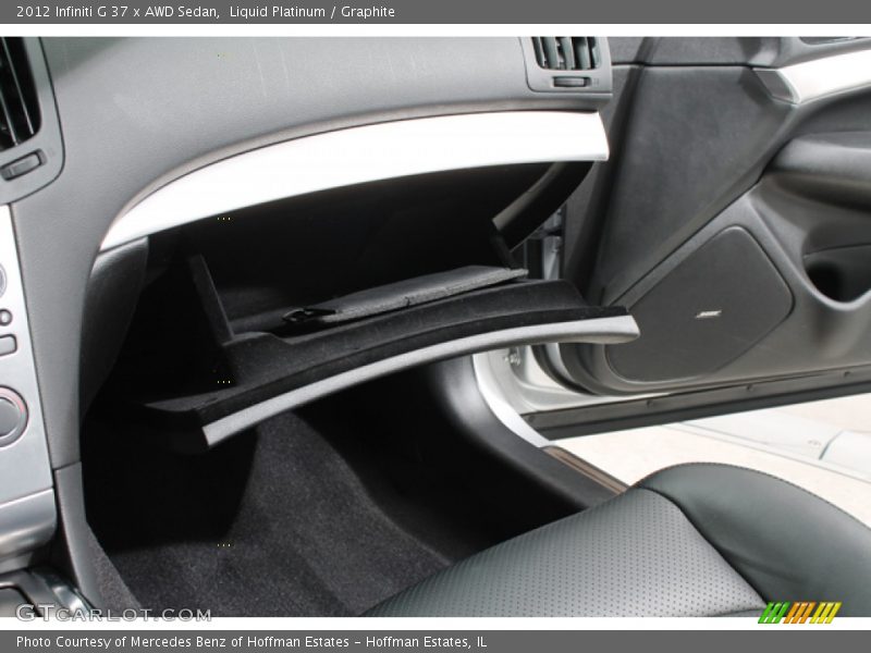 Liquid Platinum / Graphite 2012 Infiniti G 37 x AWD Sedan