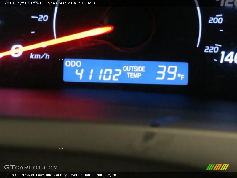 Aloe Green Metallic / Bisque 2010 Toyota Camry LE