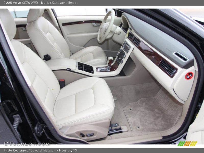 Black / Sandstone Beige 2008 Volvo XC70 AWD