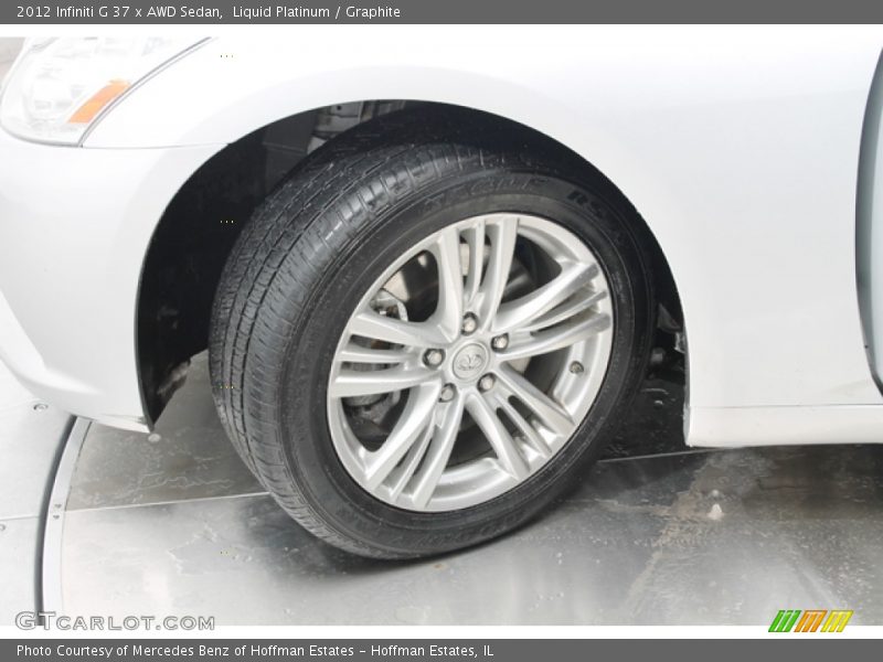 Liquid Platinum / Graphite 2012 Infiniti G 37 x AWD Sedan