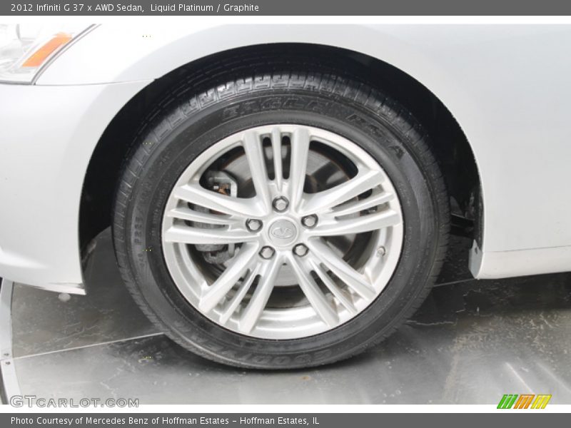 Liquid Platinum / Graphite 2012 Infiniti G 37 x AWD Sedan