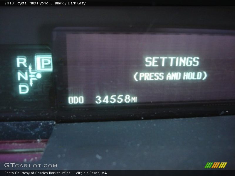 Black / Dark Gray 2010 Toyota Prius Hybrid II