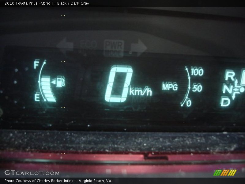 Black / Dark Gray 2010 Toyota Prius Hybrid II