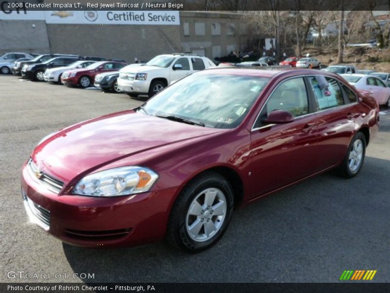 Red Jewel Tintcoat / Neutral Beige 2008 Chevrolet Impala LT