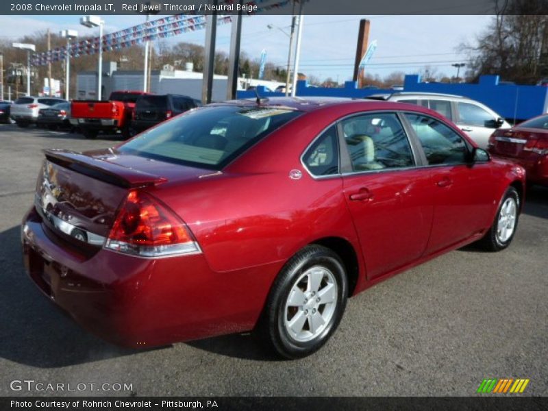 Red Jewel Tintcoat / Neutral Beige 2008 Chevrolet Impala LT