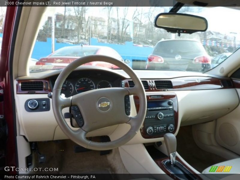 Red Jewel Tintcoat / Neutral Beige 2008 Chevrolet Impala LT