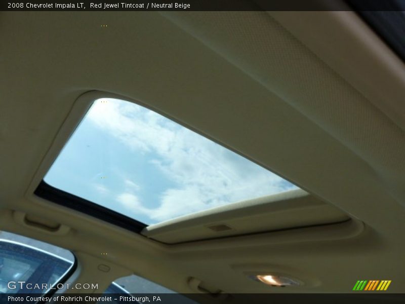 Red Jewel Tintcoat / Neutral Beige 2008 Chevrolet Impala LT