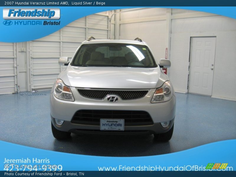 Liquid Silver / Beige 2007 Hyundai Veracruz Limited AWD