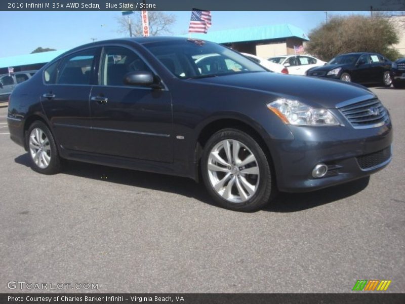 Front 3/4 View of 2010 M 35x AWD Sedan