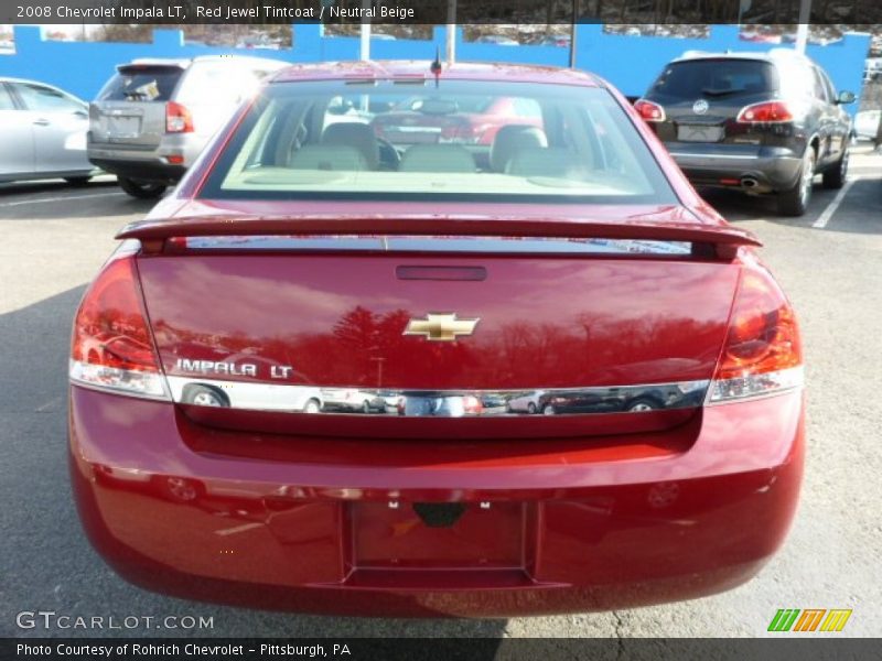 Red Jewel Tintcoat / Neutral Beige 2008 Chevrolet Impala LT